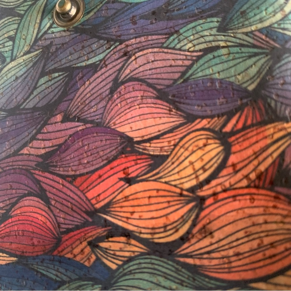 Colorful Leaf Pattern Wallet - Picture 7 of 8